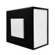 Подарочная картонная коробочка для часов Boxes черно-белая (SKU: 1000-0006) для хранения и упаковки