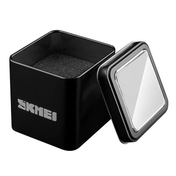 Коробочка Skmei BOXMA2 English Tin Box Black для годинників металева чорна
