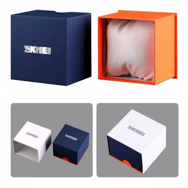Коробочка Skmei BOXPF1 Blue-Orange Box для зберігання та подарунку годинників Boxes