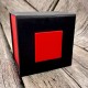 Подарочная картонная коробочка для часов Boxes 1000-0251, черно-красная упаковка