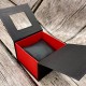 Подарочная картонная коробочка для часов Boxes 1000-0251, черно-красная упаковка