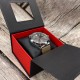 Подарочная картонная коробочка для часов Boxes 1000-0251, черно-красная упаковка