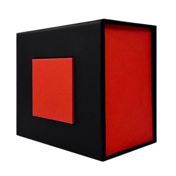 Подарочная картонная коробочка для часов Boxes 1000-0251, черно-красная упаковка