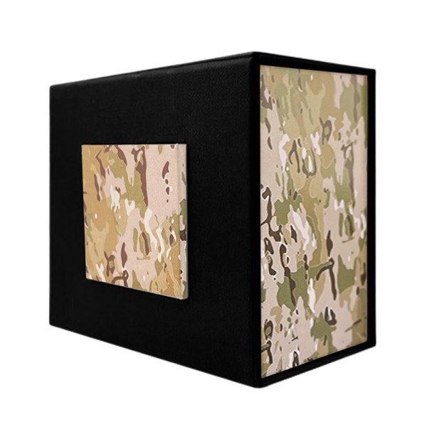 Подарочная картонная коробочка Boxes для часов черная-камуфляж (SKU: 1000-0253)