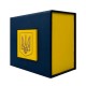 Подарункова картонна коробочка Boxes для годинника синьо-жовта з тризубом (1000-0258)