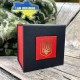 Boxes 1000-0259 Подарункова картонна коробочка для годинника чорно-червона з тризубом