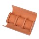 Коробка для трьох годинників Boxes Roll Brown коричнева футляр для зберігання годинників