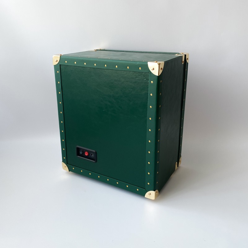 Шкатулка для чотирьох годинників з автопідзаводом Boxes 1000-0292 зелена, тайммувер для автопідзаводу