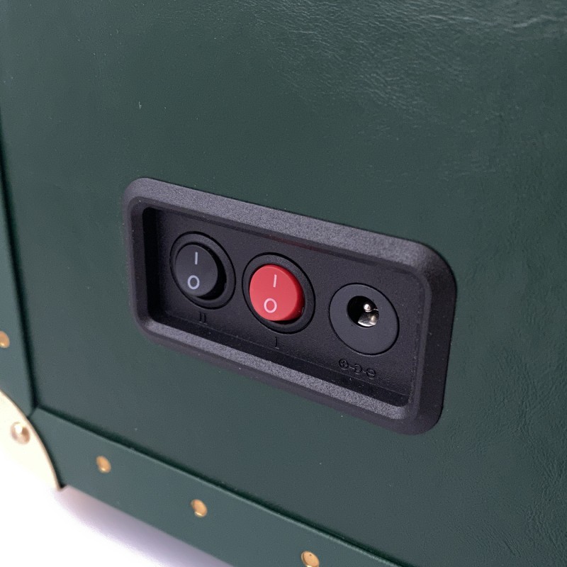 Шкатулка для чотирьох годинників з автопідзаводом Boxes 1000-0292 зелена, тайммувер для автопідзаводу