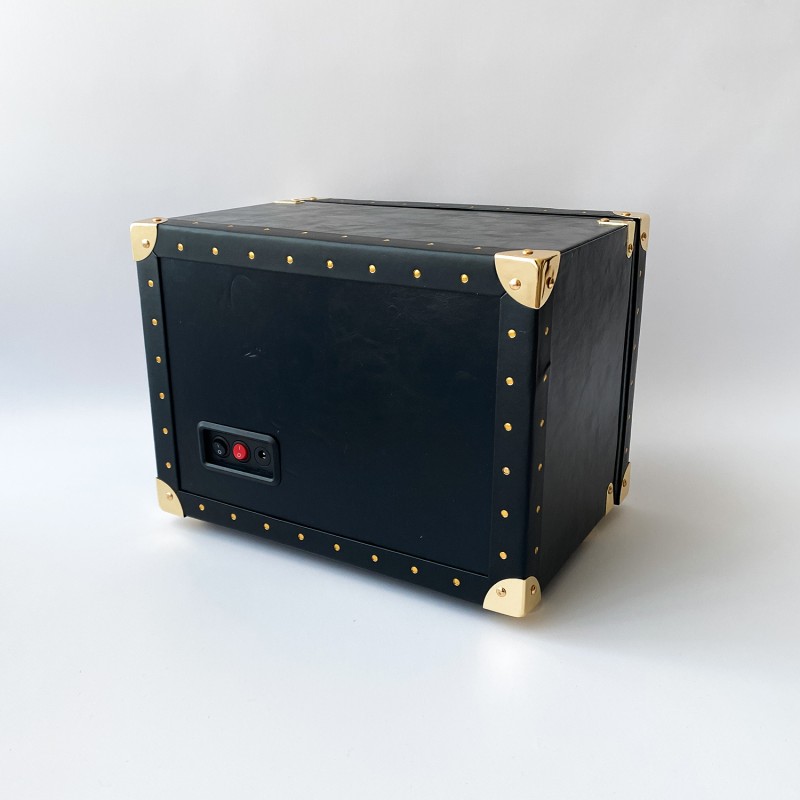 Скринька для двох годинників з автопідзаводом Boxes 1000-0294, чорна матова