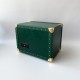 Скринька для двох годинників з автопідзаводом Boxes 1000-0295 зелена шкіряна