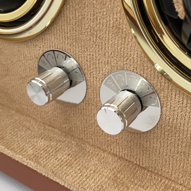 Коробка для двох годинників з автопідзаводом Boxes коричнева (1000-0296)