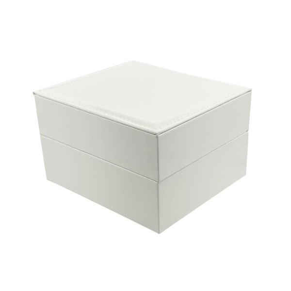 Коробка для годинника Boxes Business біла шкіра (1000-0309) для зберігання та подарунку
