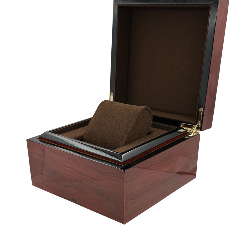 Деревʼяна коробка для годинника Boxes Premium червоне дерево (SKU: 1000-0310) для зберігання аксесуарів