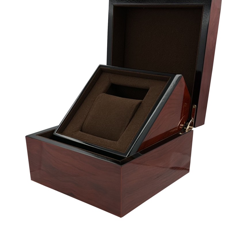 Деревʼяна коробка для годинника Boxes Premium червоне дерево (SKU: 1000-0310) для зберігання аксесуарів