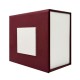 Подарункова картонна коробочка для годинника Boxes бордо-біла (SKU: 1000-0314)
