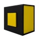 Подарочная картонная коробочка для часов Boxes черно-желтая (SKU: 1000-0336)