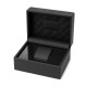 Коробочка для годинника Boxes 1019 чорна шкіряна, футляр для зберігання аксесуарів