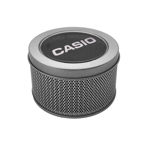 Коробочка металлическая круглая Casio для часов (1000-0388) — оригинальная упаковка Касио