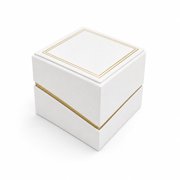 Картонна коробочка для годинника AWARDER White біла подарункова упаковка (SKU: 1000-0412)