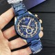 Мужские часы Curren 8355 Blue-Cuprum с хронографом и металлическим браслетом