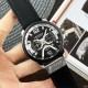 Мужские часы Curren 8329 Black-Silver с хронографом и кожаным ремешком