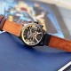 Мужские часы Curren 8329 Black-Brown с хронографом и кожаным ремешком