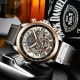 Мужские наручные часы Curren 8380 Black-Brown с хронографом и кожаным ремешком