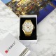 Мужские наручные часы Curren 8372 Gold-White с хронографом и металлическим браслетом