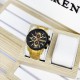Мужские наручные часы Curren 8336 Gold-Black с хронографом и металлическим браслетом