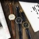 Мужские наручные часы Curren 8365 Silver-Black с серебристым корпусом и кожаным ремешком