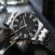Мужские часы Curren 8422 Silver-Black со стальным браслетом и минеральным стеклом