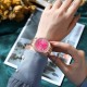 Женские часы Curren 9088 Rose Gold-Pink в классическом стиле с розовым циферблатом