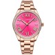 Женские часы Curren 9088 Rose Gold-Pink в классическом стиле с розовым циферблатом