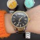 Чоловічий годинник Curren 9090 Silver-Gold-Black з мінеральним склом та сталевим браслетом