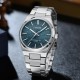 Мужские часы Curren 8439 Silver-Blue из нержавеющей стали с синим циферблатом