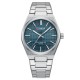 Мужские часы Curren 8439 Silver-Blue из нержавеющей стали с синим циферблатом