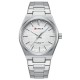 Мужские классические часы Curren 8439 Silver-White с серебристым браслетом и белым циферблатом
