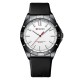 Мужские часы Curren 8449 Black-White в классическом стиле с люминесцентной подсветкой