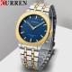 Мужские часы Curren 8444 Blue с металлическим браслетом и минеральным стеклом