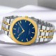 Мужские часы Curren 8444 Blue с металлическим браслетом и минеральным стеклом