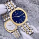 Мужские часы Curren 8444 Blue с металлическим браслетом и минеральным стеклом