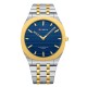 Мужские часы Curren 8444 Blue с металлическим браслетом и минеральным стеклом