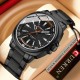 Мужские часы Curren 8455 All Black — Классические стальные часы в черном цвете