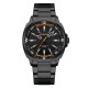 Мужские часы Curren 8455 All Black — Классические стальные часы в черном цвете