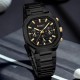 Чоловічий годинник Curren 8459 Black з хронографом та сталевим браслетом