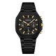 Чоловічий годинник Curren 8459 Black з хронографом та сталевим браслетом