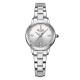 Женские наручные часы Curren 9094 Silver-White в классическом стиле из нержавеющей стали