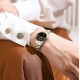 Женские часы Curren 9094 Silver-Gold-Black с минеральным стеклом и стальным браслетом