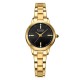 Женские наручные часы Curren 9094 Gold-Black в классическом стиле с металлическим браслетом